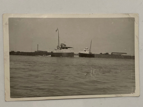 Vintage 1942 Richardson Boote auf dem Hudson River NY Foto Zweiter Weltkrieg