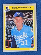 1985 Fleer Bret Saberhagen Baseball Card #212 NM-MT+ Kansas City Royals