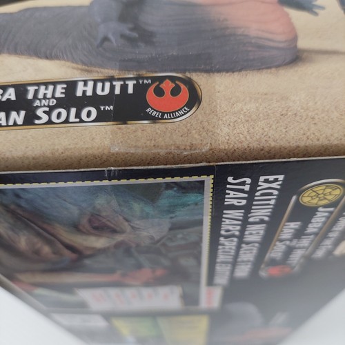 Star Wars JABBA THE HUTT HAN SOLO Power of the Force 1996 Action Figures IN BOX - Picture 11 of 11