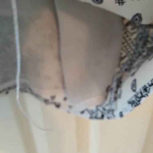 Tanktop Olivia grau gefüttert schwarz creme Gr. XL Spaghettiträger BOHO - Bild 6 von 11