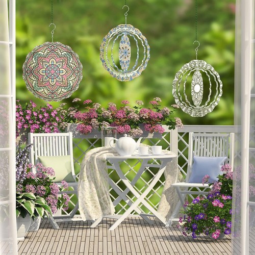 Anpassbare 12" Aluminium Wind Spinner, 6er Pack für drinnen & draußen - Bild 4 von 8