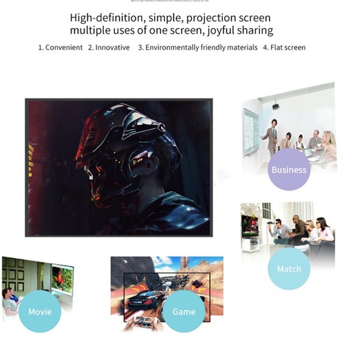 120" Portable Projector Screen 16:9 Pull Down Outdoor Home Movie Cinema Theater - Picture 15 of 21