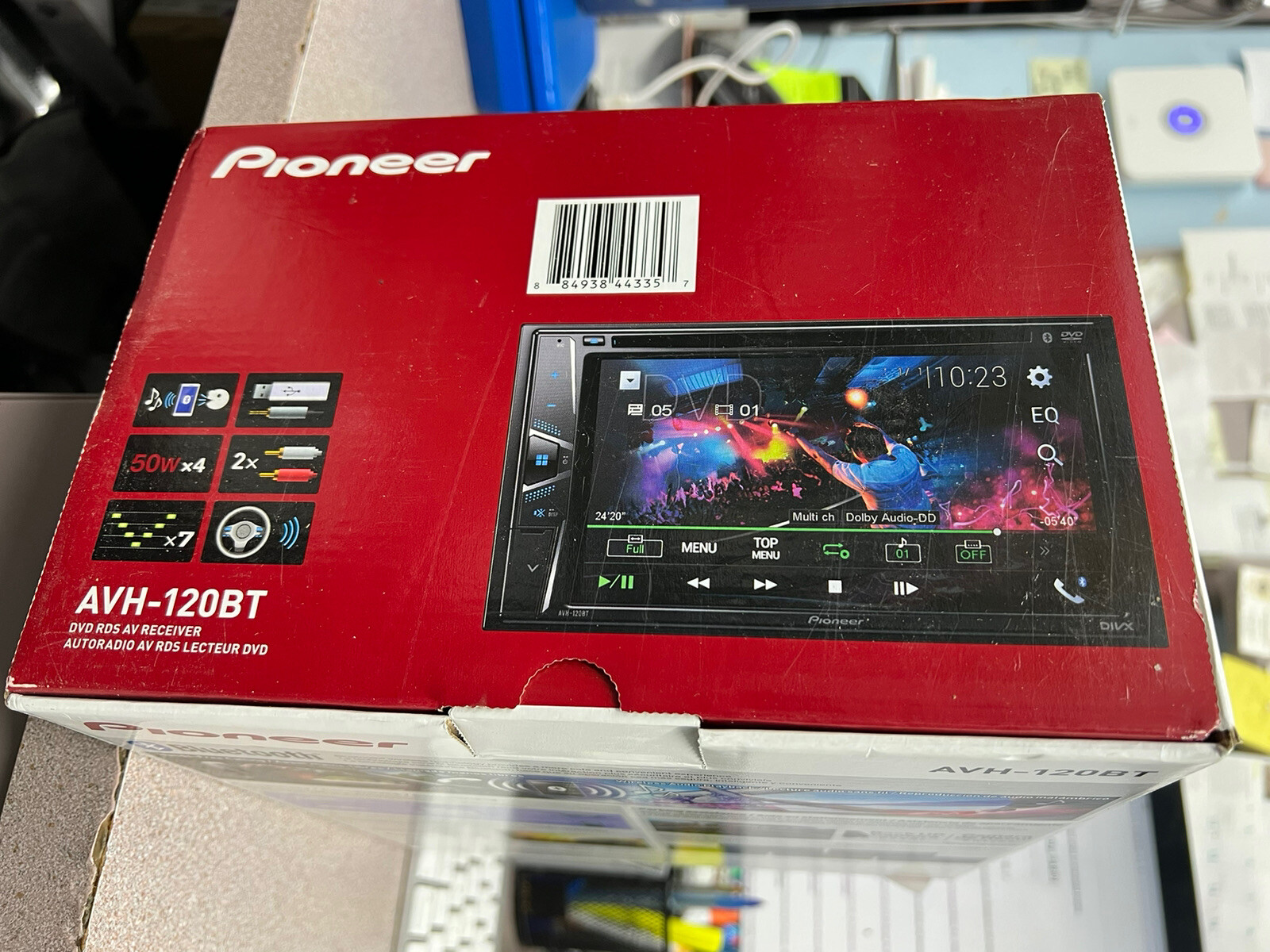 Pioneer AVH120BT Double Din 6.2" Touchscreen Bluetooth Car Stereo