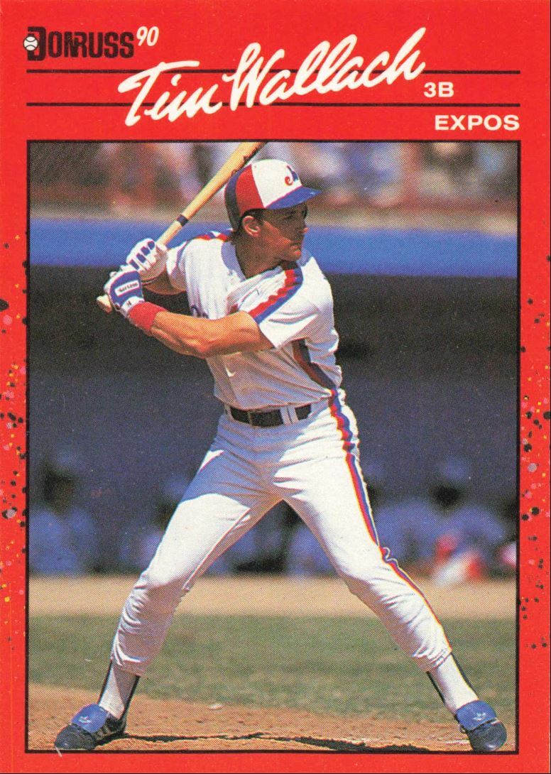 1990 Donruss Baseball Card Tim Wallach Montreal Expos #220