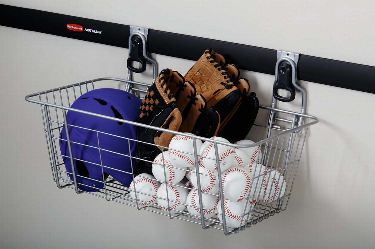 Rubbermaid FastTrack Garage Storage Wire Mesh Basket 24 1784453 for