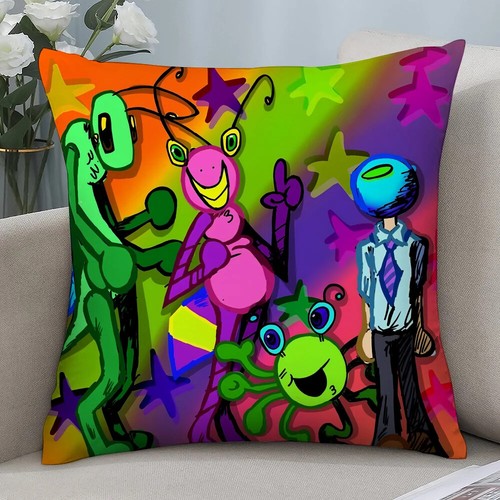 B-Bugbo Cartoon Cute Pillow Case Short Plush Pillow Cover Printing Cushion Cover - Picture 9 of 29