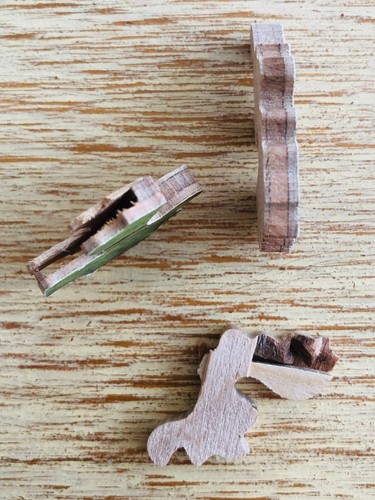 Rarität Antik Holzpuzzle 300 Teile Landschaft ca. 40er Jahre - Bild 11 von 17