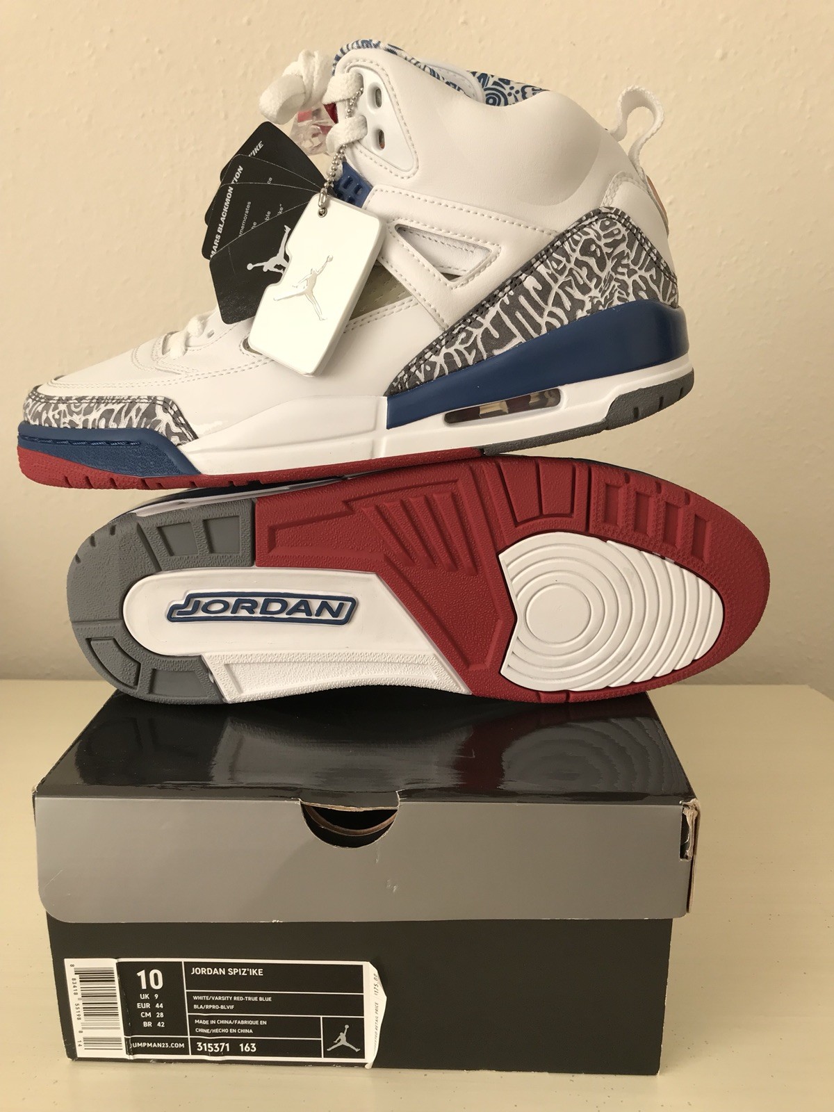 Nike air jordan spizike true blue size 10 men black toe banned yeezy Space Jam Nike air jordan spizike true blue size 10 men black toe banned yeezy Space Jam