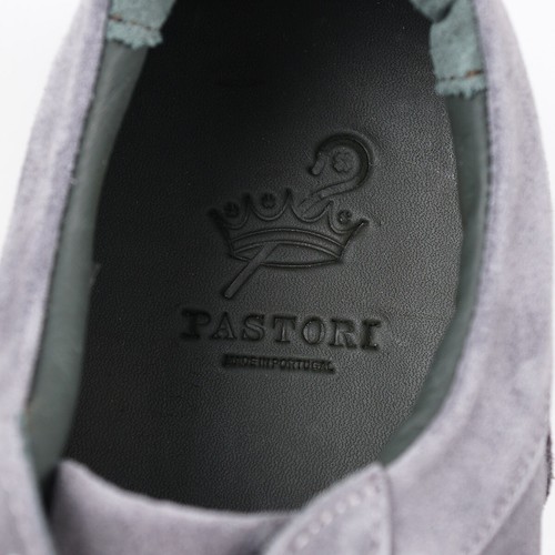 Pastori by di Bianco 'Lucius' Gray Calf Suede Sneakers US 11.5 Shoes NIB - Picture 6 of 11