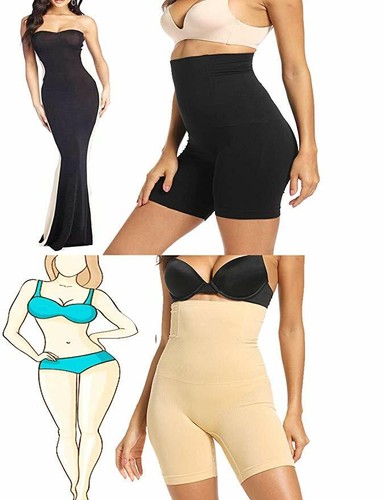 Women Tummy Control Butt Lifter High Waist Panty Short Waist Trainer Body Shaper - Picture 3 of 26