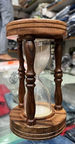 10" Sanduhr Sanduhr Holz Maritim Maritim Stundenglas Vintage Sanduhr - Bild 6 von 6