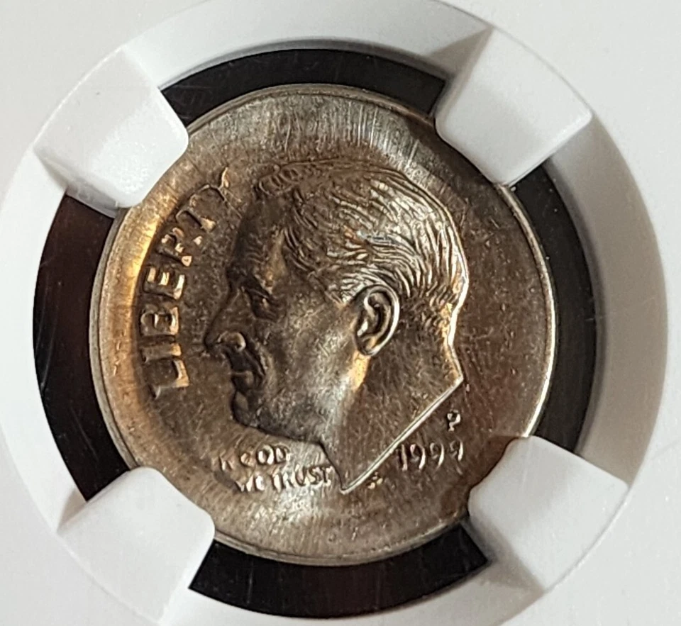 1999 P 10C ERROR NGC UNC MS66, MULTISTRUCK, BROADSTRUCK, See Photos. Our T6490 - Image 3 of 4