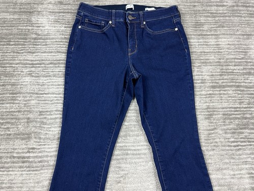 Wonderly Jeans Womens 10 S Blue Dark Wash Mid Rise Skinny Stretch Waist - Picture 2 of 12