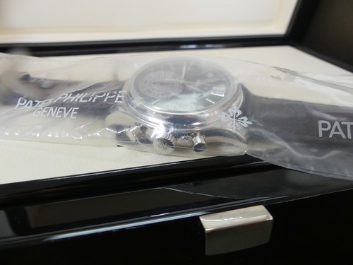 NOS New sealed Patek Philippe platinum chronograph gray dial, 5960 5960p b/p - Picture 6 of 9