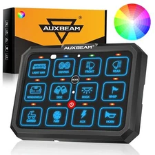 AUXBEAM RB120 12 Gang RGB Switch Panel LED Switch Panel Circuit Control System