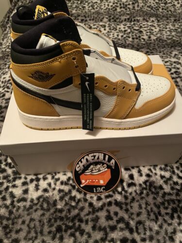 Air Jordan 1 High OG Yellow Ochre DZ5485-701 IN HANDS SHIPS NOW 6.5Y Women’s 8 - Picture 3 of 5