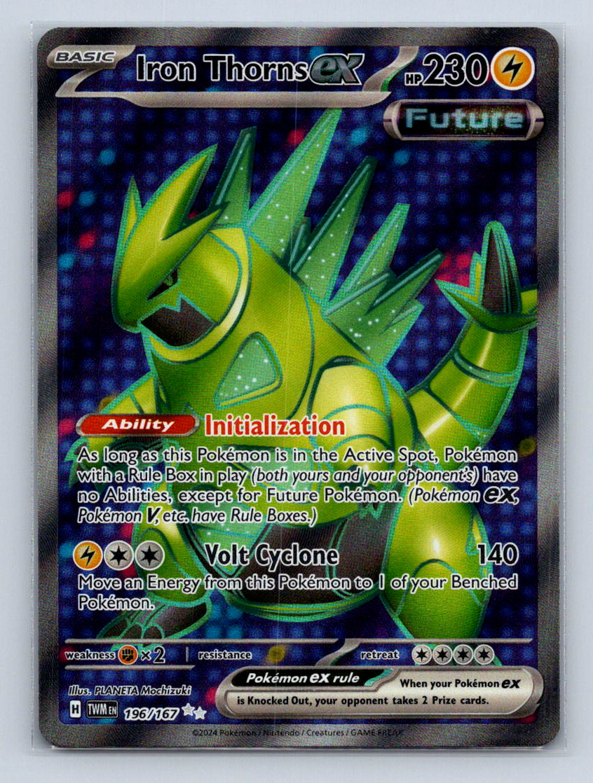 Iron Thorns ex 196/167 Sv06: Twilight Masquerade Pokemon TCG Holo | NM
