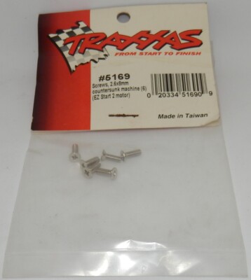 Traxxas 2,6x8mm Senkschrauben für EZ Start 2 Motor NEU 5169