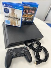 Sony PlayStation 4 500GB - Schwarz mit Controller und 2 Spielen