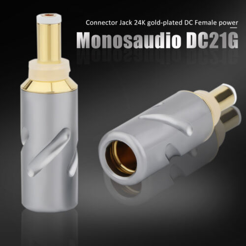 24K vergoldet DC Netzstecker DC Stecker für HiFi Audio Stromkabel 2,1/2,5mm - Bild 11 von 24