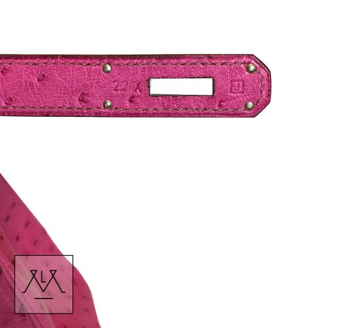 Hermes Kelly Bag 32cm Ostrich Pink Fuchsia PHW - Picture 8 of 10