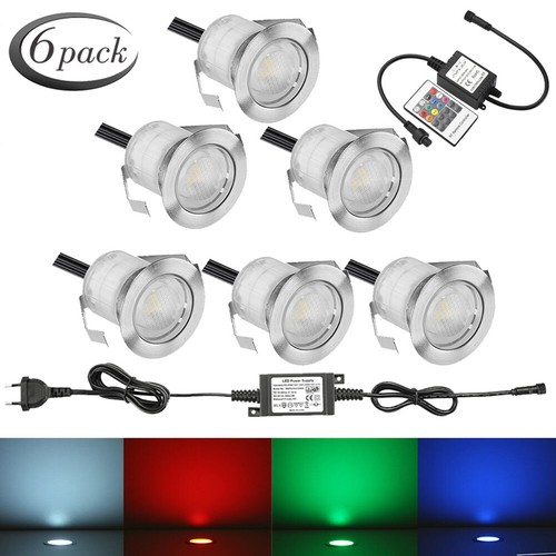 1-30 30 mm RGB faretto da incasso da incasso luce LED lampada da esterno mini spot impermeabile - Foto 12 di 15