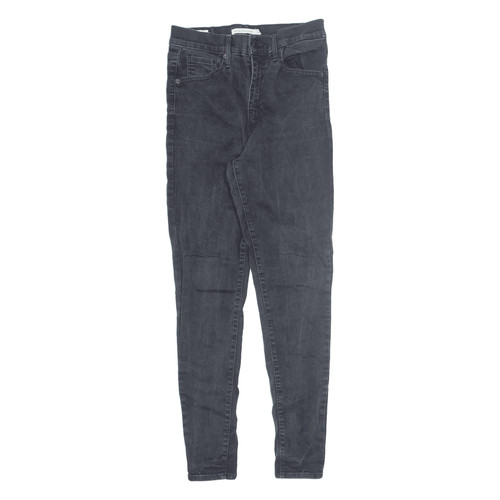 LEVI'S Mile High BIG E Jeans Schwarz Denim Slim Skinny Damen W28 L28