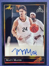 2021-22 Leaf Memories - 1992 Base Autographs Bronze Matt Mayer ROCKETS