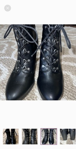 Adrienne Vittadinni Damenstiefel Größe 10 schwarz (schmale Spitze) - Bild 3 von 8