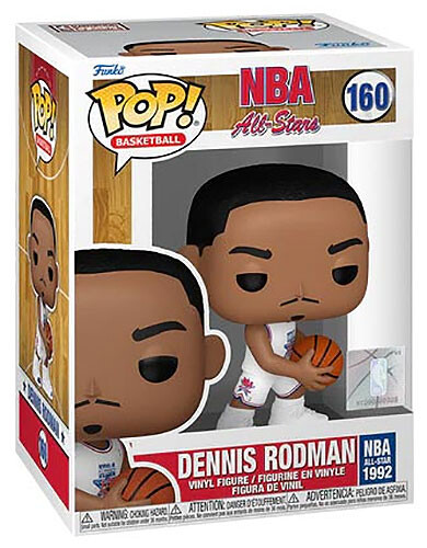 FUNKO POP ! BASKETBALL NBA ALL STARS - (160) DENNIS RODMAN (1992) FIGURE USA 9CM - Foto 3 di 4