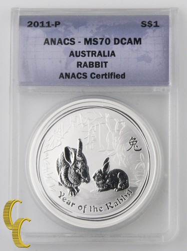 1993-2011 Australia $1 Dollar Coin Lot of 5 Kookaburra, Koala, Rabbit MS70 DCAM - Picture 9 of 12