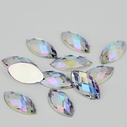 250 x High Quality Marquise / Cat Eye Rhinestone Gems Bead - ~BUY 3 GET 1 FREE~ - Picture 8 of 23