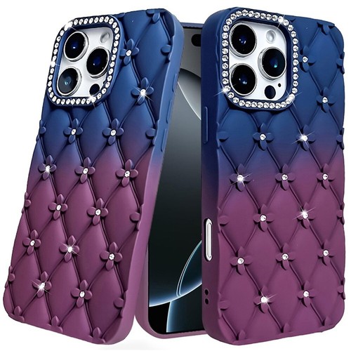 Funda Para iPhone 16 15 14 13 12 11 Pro Max Floral Alegría Brillo Cuero Sensación Cubierta - Imagen 22 de 29