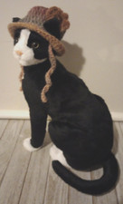 handmade crochet pet cat hat bucket brim xs small breed dog boundless brown new