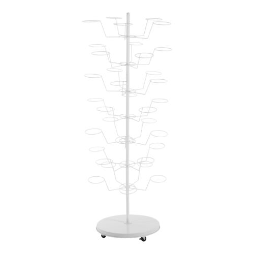 Cappelliera standalone free standing in metallo con 4 ruote universali 35 posizioni cappello - Foto 6 di 14