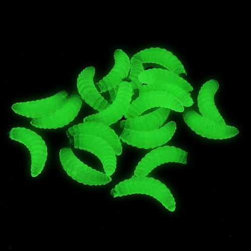 Fishing Worms Lures,Silicone Soft Maggot Baits Bread Worm Fishing Lure 100pcs - Picture 12 of 12