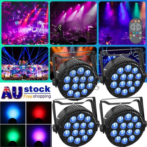 200W RGBW DMX 14LED Par Can Light Beam Stage DJ Disco Party Club Light Remote - Picture 15 of 25