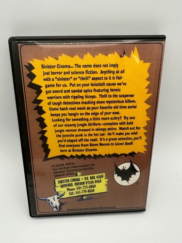 U Pick LOT #1 Sinister Cinema DVD Horror Western Sci-Fi Cult Weird B-Movie RARE - Picture 35 of 431