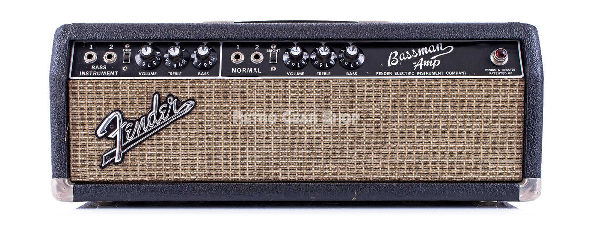 Fender Bassman Head 1965 Amplifier Bass Tube Amp Vintage Fender Bassman Head 1965 Amplifier Bass Tube Amp Vintage