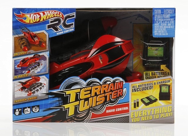 Hot Wheels R/C Terrain Twister Vehicle (Red) with Battery Pack System for sale online