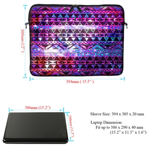 Neoprene Laptop Computer Bag w Shoulder Strap & Matching Skin Fit to15.6" 3102 - Bild 3 von 4