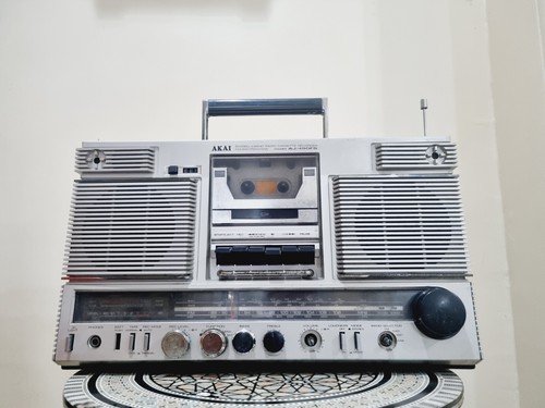 Akai AJ-490FS Boombox Radio Cassette recorder Vintage Very Rare - Picture 4 of 12