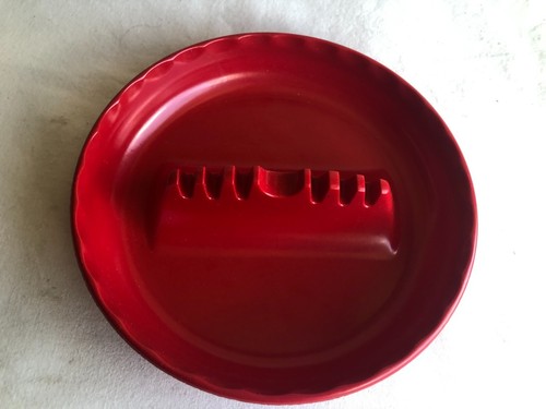 Vintage Red Ges-Line #341 Melamine Ashtray 7" - Picture 2 of 4