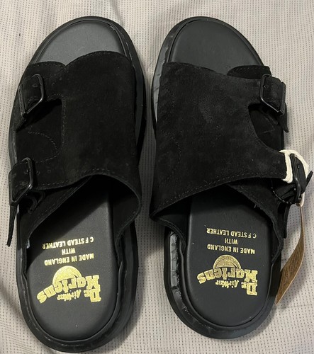 Dr. Doc Martens Dayne Made In England Calf Suede Slide Sandals Men’s Size 6 US - Picture 2 of 10