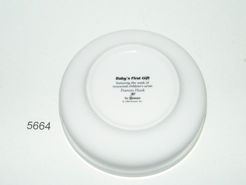 Baby's First Gift Porcelain Bowl & Tumbler By Roman 1984 Art By Frances Hook (C) - Picture 2 of 4