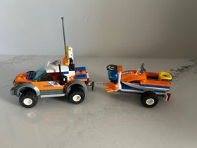 LEGO CITY: Coast Guard 4WD & Jet Scooter (7737) AND Quad Bike (7736) -- COMPLETE
