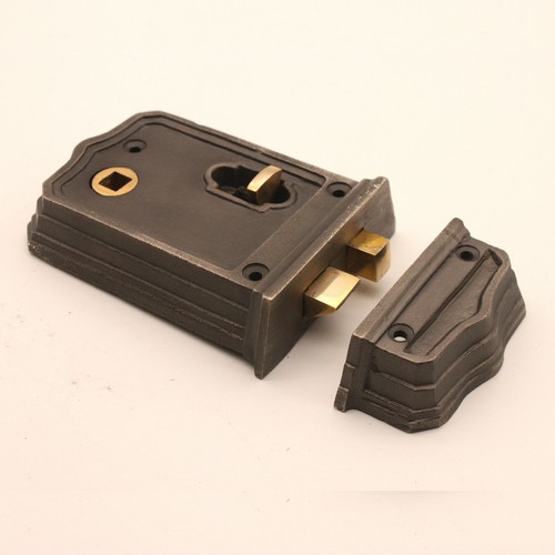 Pestillo de borde grande de hierro fundido gótico y perilla de bronce envejecido colmena o Bloxwich opciones - Imagen 13 de 16