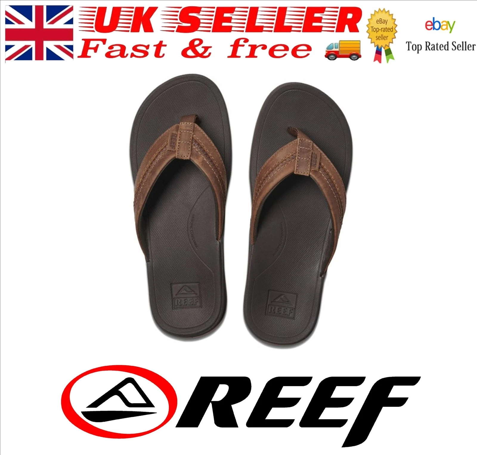 Reef Mens Flip Flops Ortho-Bounce Coast Sandal-Brown BNWT FREE CARRIAGE
Opens in a new window or tab