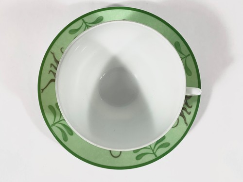Hermes Africa Green Large Soup Morning Cup and Saucer - Picture 6 of 11