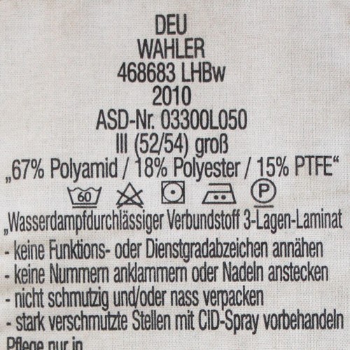 Bundeswehr Regen Nässeschutz Anzug Jacke und Hose BW Nässeschutzanzug GORE-TEX - Bild 8 von 11